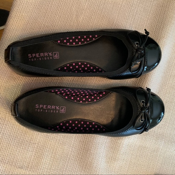 Girls Sperry Black Ballet Flats - Picture 5 of 5